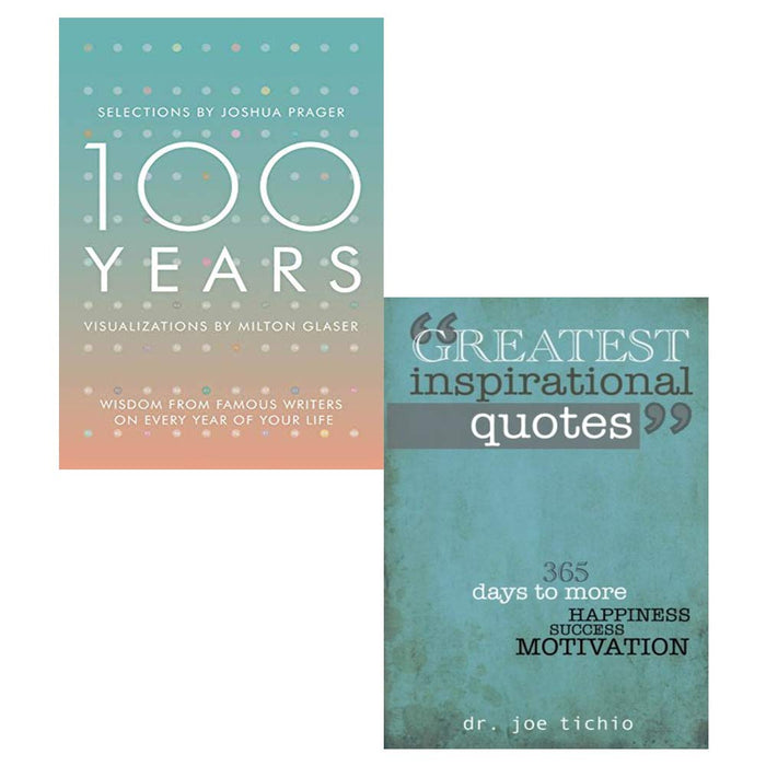 100 Years [Hardcover] and Greatest Inspirational Quotes 2 Books Collection Set