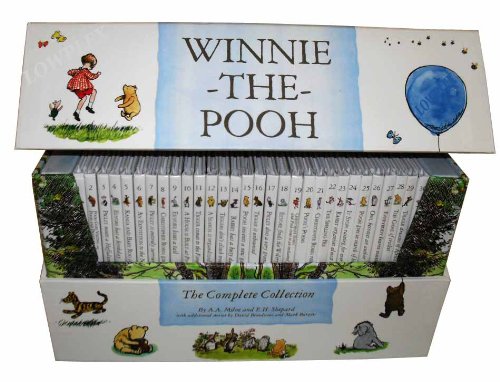 Winnie the Pooh Complete Collection 30 Books Box Set Slipcase A A Milne