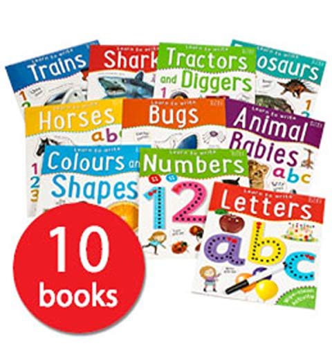 Learn to Write Wipe-Clean Book Collection - 10 Books