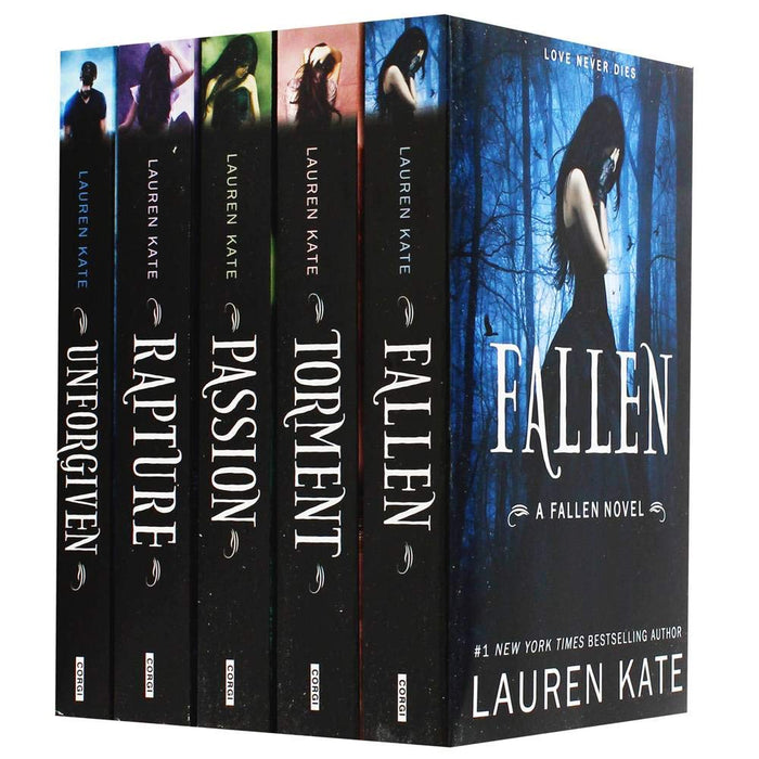 Studerende på trods af Tilbageholdelse Lauren Kate Fallen Series 5 Books Collection Set (Fallen, Torment, Pas —  Jumbo Bookstore