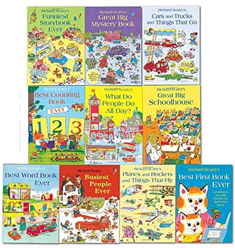 Richard Scarrys Best Collection Ever! 10 books collection. What do people do all day?... and other stories.