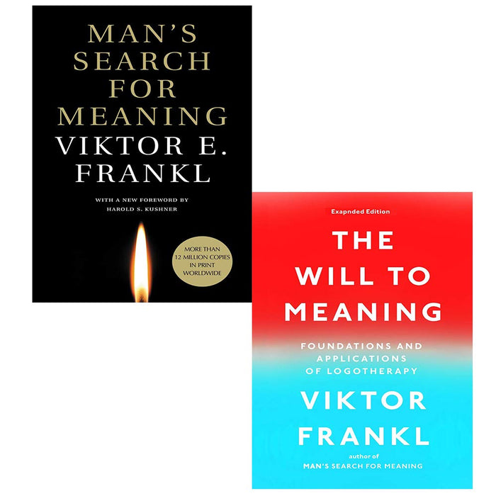 Viktor E Frankl 2 Books Collection Set (Man's Search for Meaning, The Will to Meaning)