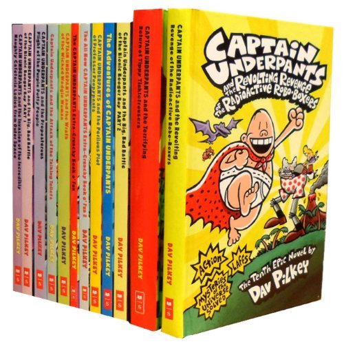 Captain Underpants 12 Books Set Collection (And the Revolting