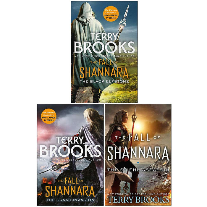 Terry Brooks Fall of Shannara Series 3 Books Collection Set (The Black Elfstone, The Skaar Invasion, The Stiehl Assassin [Hardcover])