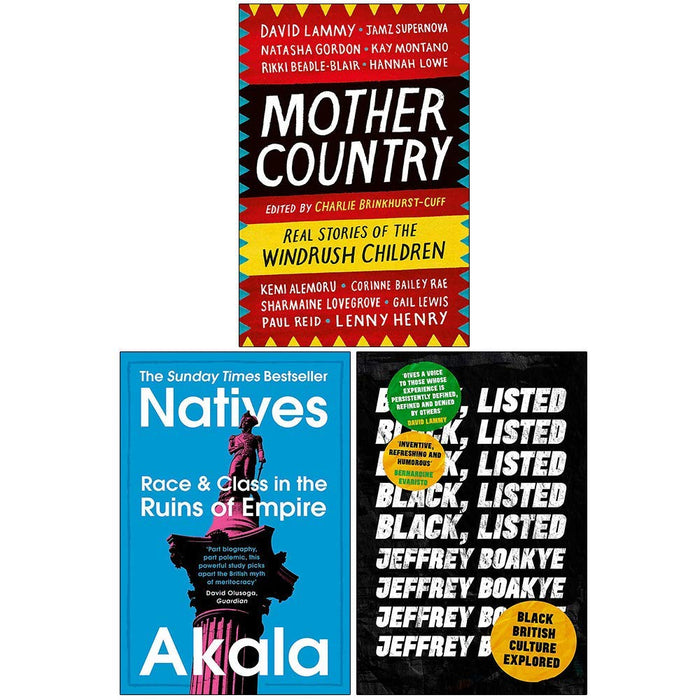 Mother Country, Natives, Black Listed 3 Books Collection Set