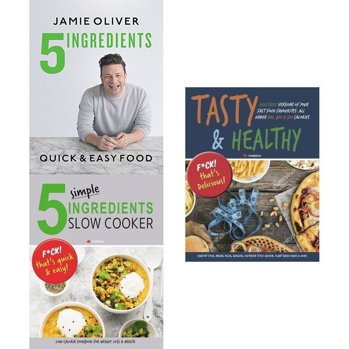 5 Ingredients - quick & easy food [hardcover], 5 simple ingredients slow cooker and tasty and healthy 3 books collection set