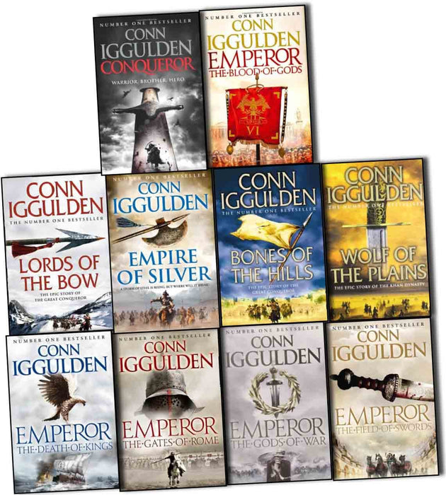 Conn Iggulden Conqueror & Emperor 10 Books Collection Pack Set (The Go — Jumbo Bookstore Conn Iggulden Conqueror & Emperor 10 Books Collection Pack Set (The Go — Jumbo Bookstore