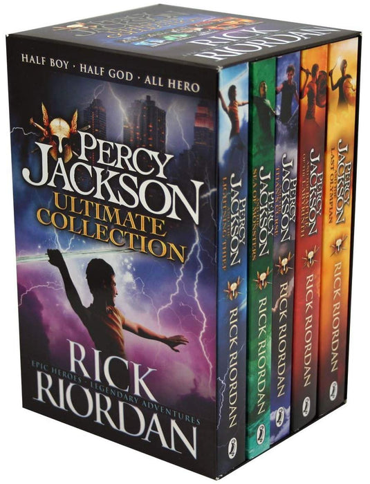 Percy Jackson & the Olympians 5 Children Book Collection Box Set (The Lightning Thief, The Last Olympian, The Titan's Curse, The Sea of Monsters, The Battle of the Labyrinth)