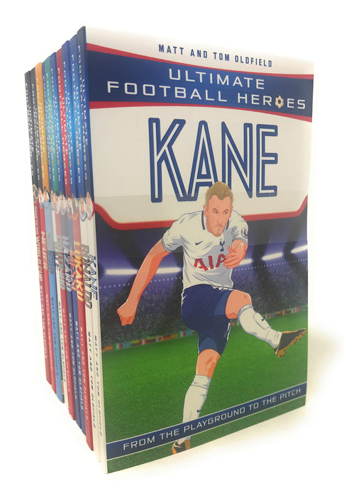 Ultimate Football Heroes Collection 10 Books Set (Kane, Neymar, Ronaldo, Sanchez, Hazard, Lukaku, Messi, Bale, Aguero, Coutinho)