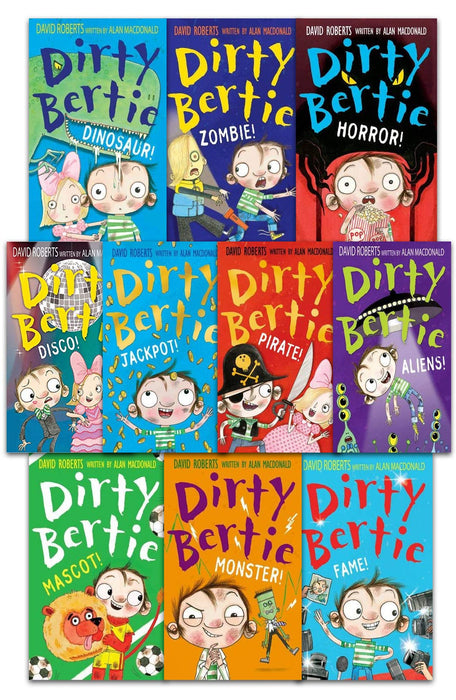 Dirty Bertie - Series 3 - David Roberts 7 Books Collection Set (Jackpot, Horror, My Book of Stuff, Dinosaur, My Joke Book, Zombie, Pirate) by David Roberts (2015-05-03)