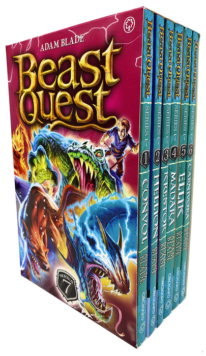 Beast Quest Series 7 Box Set Books 1 - 6 Collection (Convol, Hellion, Krestor, Madara, Ellik & Carnivora)