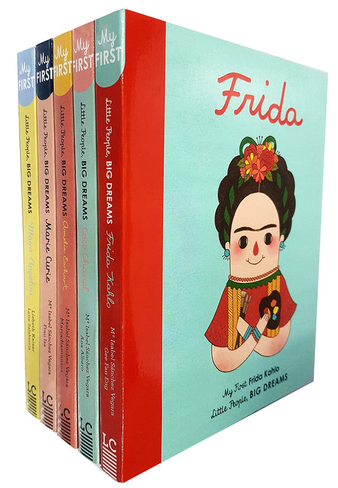 Little people, big dreams series 1 : 5 books collection bundle set ( Maya  Angelou ,Marie Curie,Frida Kahlo,Coco Chanel,Amelia Earhart)