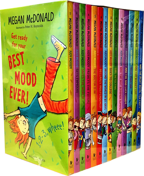 Judy Moody 14 Book Collection Set (Judy Moody, Gets Famous, Saves the world, Predicts the future, The Doctor is in, Declares independence, Around the world in 8 1/2 days, Goes to college, Girl Detective, The Not Bummers Summer, The Bad Luck Charm, Mood